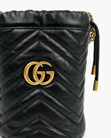 Gucci GG Marmont Mini tikattu nahkalaukku