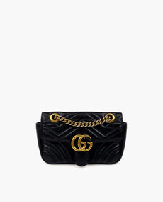 Gucci GG Marmont Mini musta olkalaukku