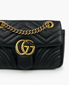 Gucci GG Marmont Mini musta olkalaukku