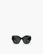 Gucci Black Round-Cat Eye Sunglasses Gold GG Logo