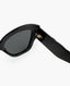 Gucci Black Round-Cat Eye Sunglasses Gold GG Logo