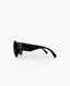 Gucci Black Round-Cat Eye Sunglasses Gold GG Logo