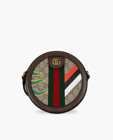 Gucci Brown Horse Racing Round Cross Body Bag