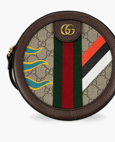 Gucci Brown Horse Racing Round Cross Body Bag