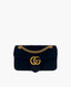 Gucci GG Marmont Small Black Velvet Shoulder Bag