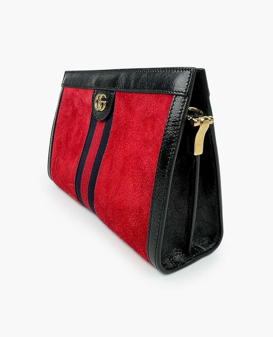 Gucci Ophidia GG Small Shoulder Bag Red Suede – Luxury Helsinki