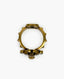 Gucci Crystal Pearl Enamel Bee Multifinger Ring S