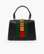 Gucci Sylvie Top Handle Black Leather Bag