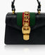 Gucci Sylvie Top Handle Black Leather Bag