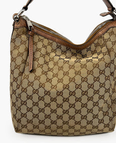 Gucci Bamboo Bar Hobo GG Canvas Medium