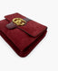 Gucci Suede Medium Arli Flap Shoulder Bag Vintage Bordeaux