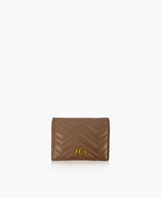 Gucci GG Marmont Card Case Lompakko Pölynpunainen