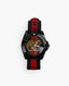 Gucci Mens's Dive Tiger Embroidered Dial Red And Blue Nylon Watch