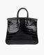 Hermès Birkin 25 Shiny Crocodile Niloticus Black GHW