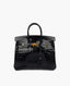 Hermès Birkin 25 Shiny Crocodile Niloticus Black GHW