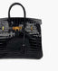 Hermès Birkin 25 Shiny Crocodile Niloticus Black GHW