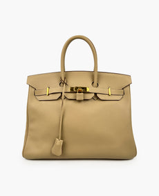 Hermès Birkin 30 Argile Swift Leather GHW