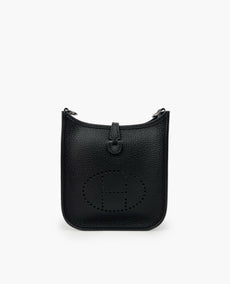 Hermès Mini Evelyne 16 Black Clemence PHW