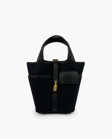 Hermès Picotin Cargo 18 Black Canvas GHW 