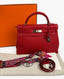 Hermès Kelly 32 Rouge Casaque Clemence PHW