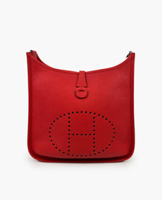 Hermès Evelyne PM Red Clemence PHW