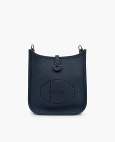 Hermès Mini Evelyne 16 Navy Blue Clemence PHW