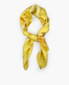 Hermès Yellow Silk Scarf Monte Carlo