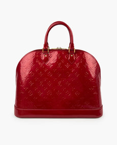 Louis Vuitton Alma GM Monogram Vernis Red