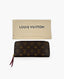 Louis Vuitton Clémence Wallet Monogram Fuchsia