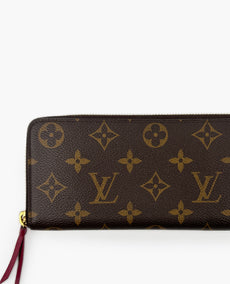 Louis Vuitton Clémence Wallet Monogram Fuchsia