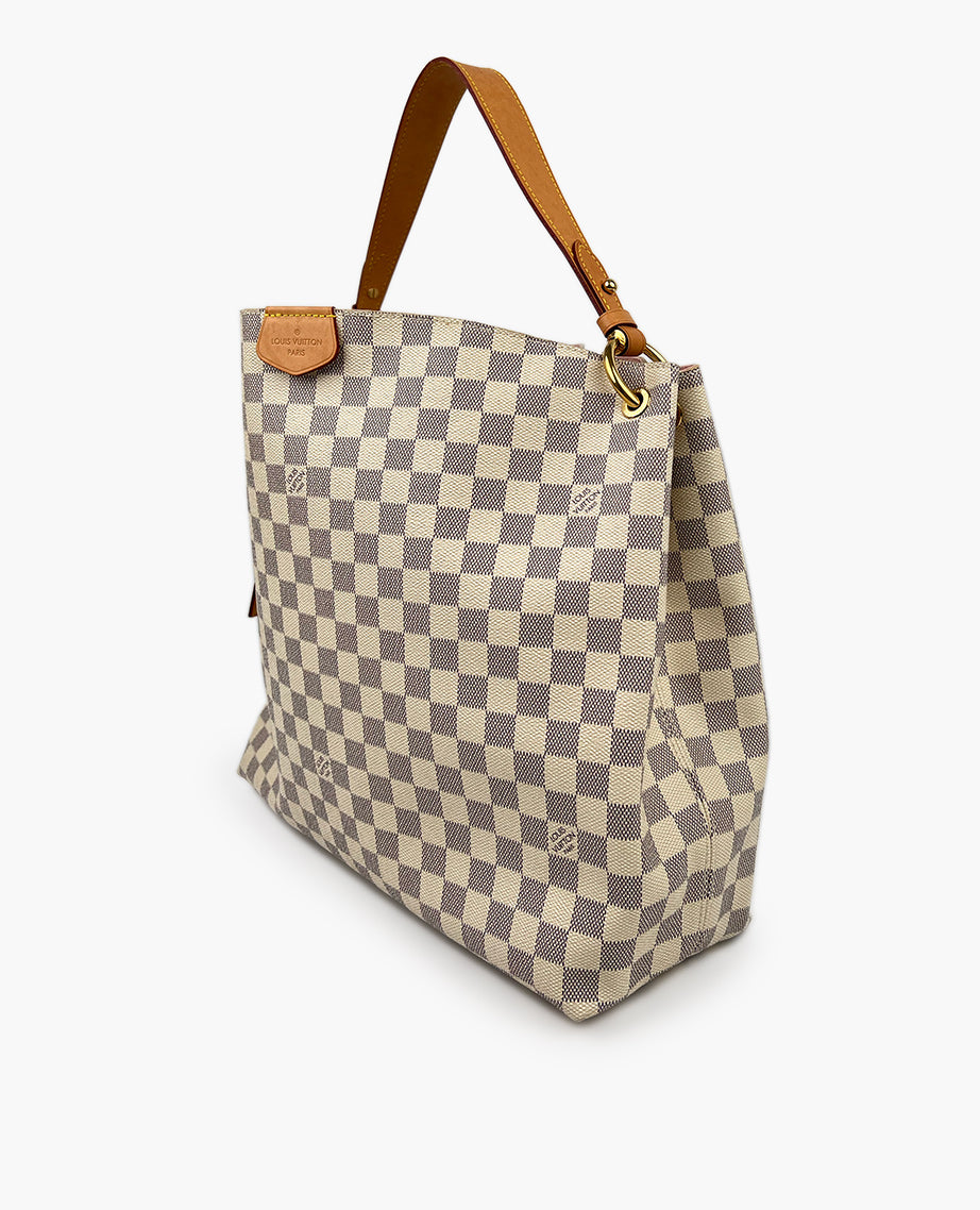 Lv Bag Vuitton Damier Azur Canvas Damier Graceful Mm Louis Vuitton
