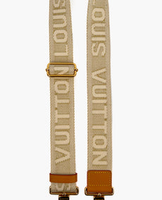 Louis Vuitton säädettävä jacquard beige olkahihna