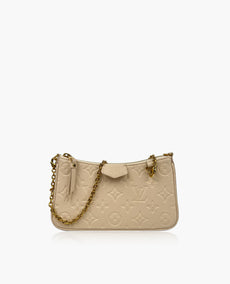 Louis Vuitton Easy Pouch On Strap Empreinte Monogram Cream