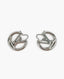 Louis Vuitton Louise PM Silver Hoop Earrings