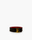 Louis Vuitton Initials 30 MM Reversible belt Red and Monogram Canvas