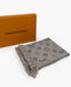 Louis Vuitton Logomania Gray Scarf