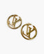 Louis Vuitton Louise GM Gold Hoop Earrings