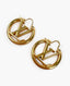 Louis Vuitton Louise PM Gold Hoop Earrings