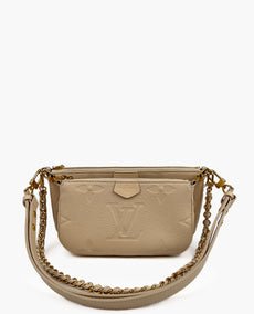 Louis Vuitton Monogram Empreinte Creme Multipochette