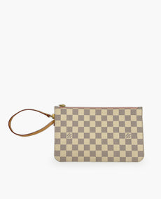 Louis Vuitton Pochette Damier Azur Rose Ballerine