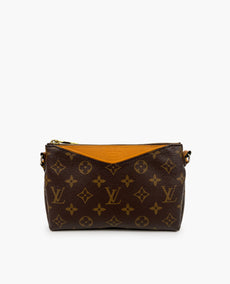 Louis Vuitton Pallas Monogram Safran Clutch