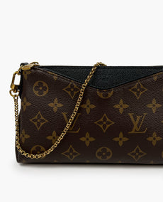 Louis Vuitton Pallas Clutch Monogram Black