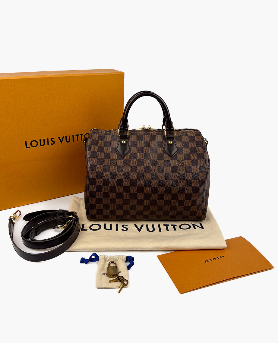 Louis Vuitton Speedy Bandoulière 30 Damier Ebene – Luxury Helsinki
