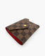 Louis Vuitton Victorine Wallet In Damier Ebene Canvas Red