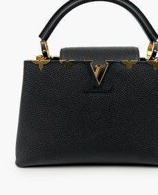 Louis Vuitton Capucines Gold PM Black