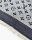 Louis Vuitton Monogram Denim Shawl Blue