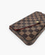 Louis Vuitton Felicie Pochette Damier Ebene Cerise Red