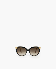 Louis Vuitton Cat Eye Black and Brown Sunglasses