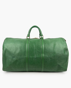 Louis Vuitton Keepall 60 Green Epi Leather