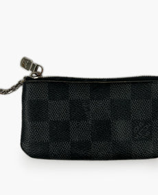 Louis Vuitton Key Pouch Graphite Ebene